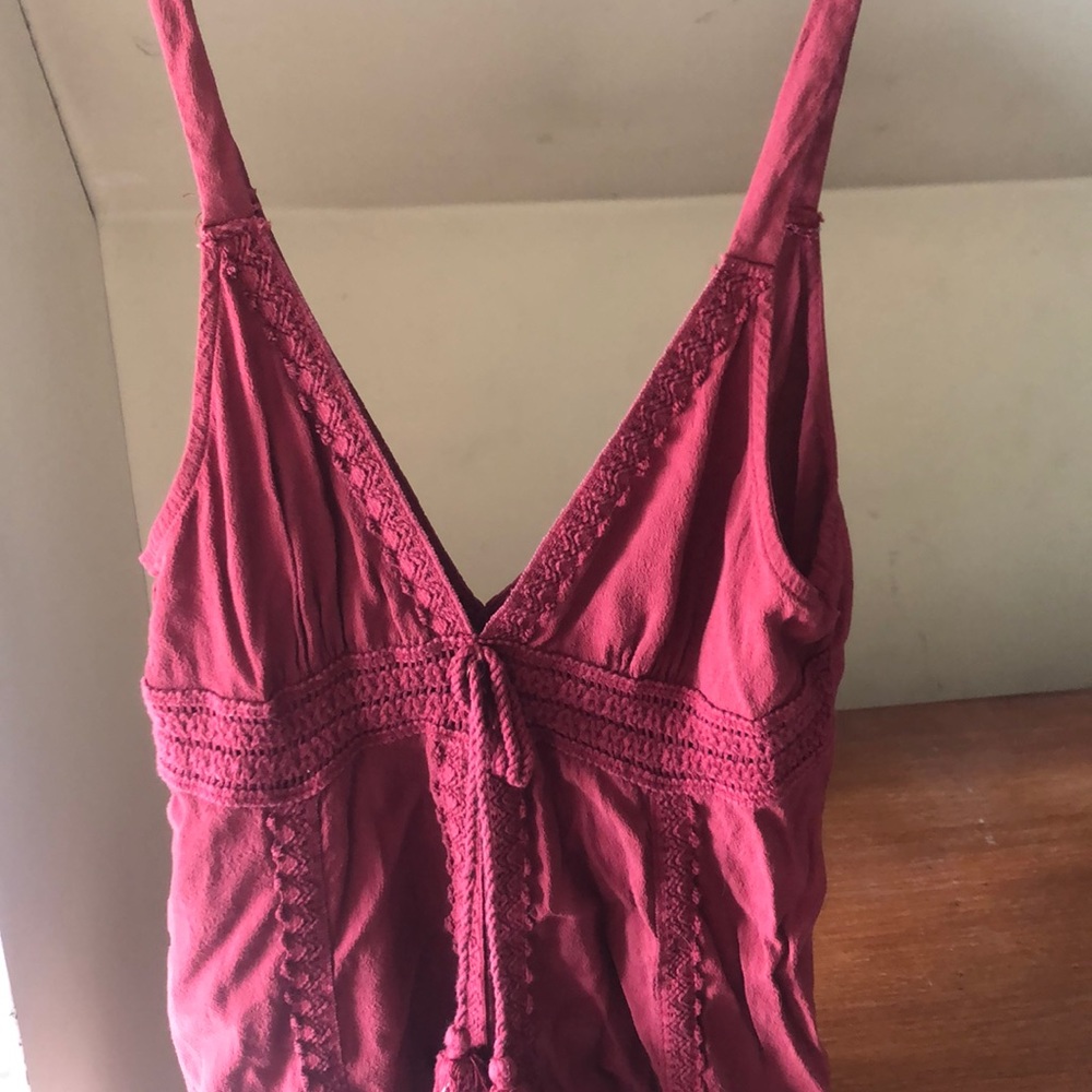 Mini Red Boho Dress